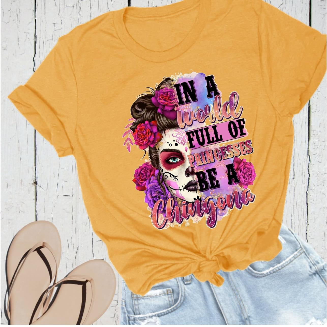 Sugar Skull with Quote T-Shirt