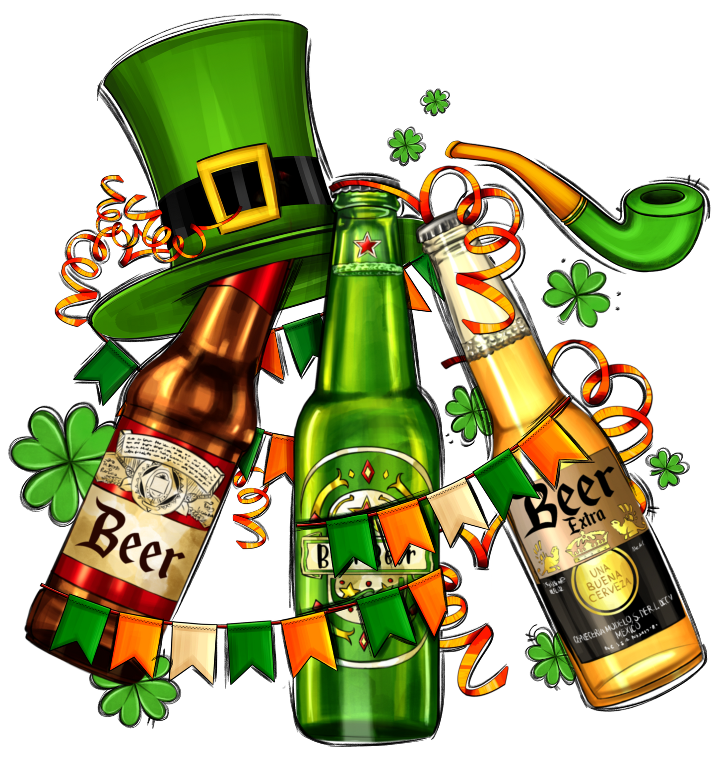 Beer and Flags T-Shirt